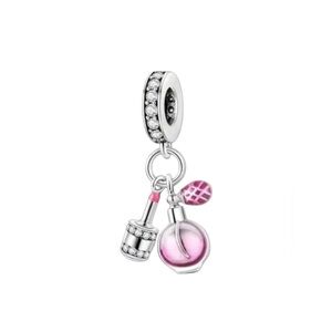 Vintage Perfume Bottle Lipstick Charm Pandora Style